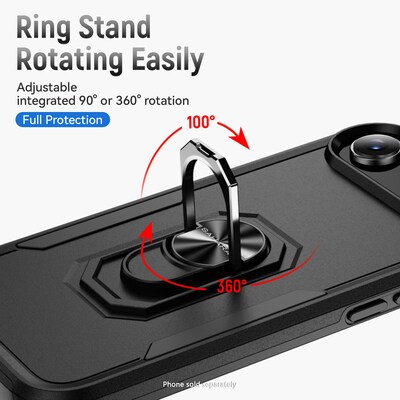 SaharaCase Raider Series MagSafe Compatible Phone Case for iPhone 17 Air, Shock Absorbing, Scorpion Black (CP00937)