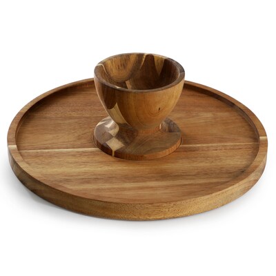 MegaChef Acacia Wood Cake Stand, Wood (935122132M)