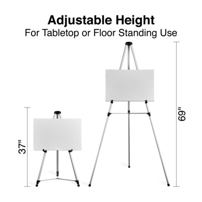 Quill Brand® HD Flipchart/Easel, Aluminum (28221US/50450US)