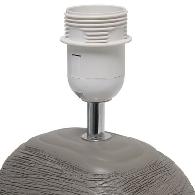 Simple Designs Bedrock Ceramic Table Lamp (LT1115-BWN)