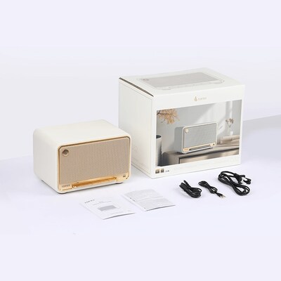 Edifier D32 EEC4007774 60W Indoor Desktop Speaker, Ivory
