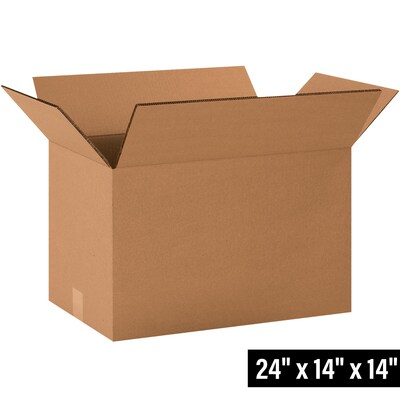24 x 14 x 14 Heavy Duty Shipping Boxes, 48 ECT, 10/Bundle (HD241414DW)
