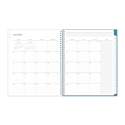 2026-2027 Blue Sky Ditsy Teach 8" x 11" Academic Year Weekly & Monthly Planner, Plastic Cover (132002-A27)