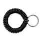 Quill Brand® Key Ring Wrist Coil, Black (18152-CC)