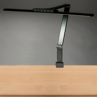 Excello Global Products Wellness Series LED Desk Lamp, 17.5", Black (EGP-DL-18-BLK)