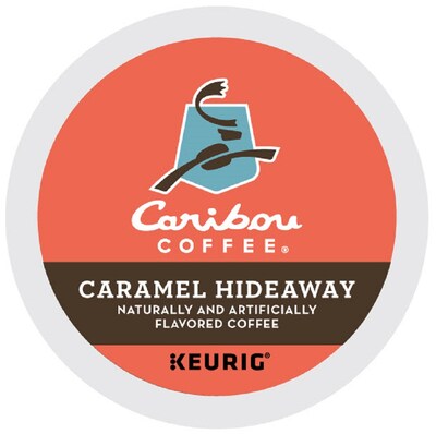 Caribou Coffee Hideaway Caramel Coffee Keurig® K-Cup® Pods, Medium Roast, 24/Box (736685)