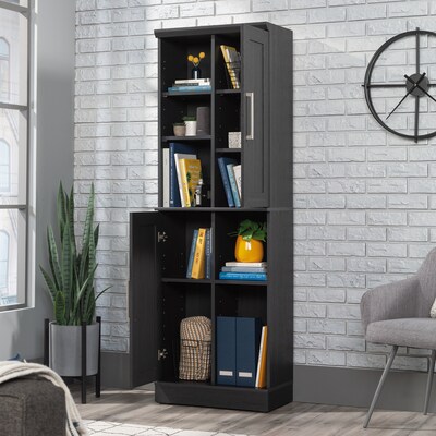 Sauder HomePlus 71"H Storage Cabinet with 6 Shelves, Raven Oak (435131)