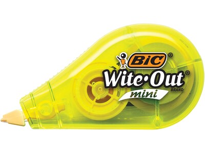 BIC Wite-Out Mini Correction Tape, White, 3/Pack (WOTMP31-WHI)