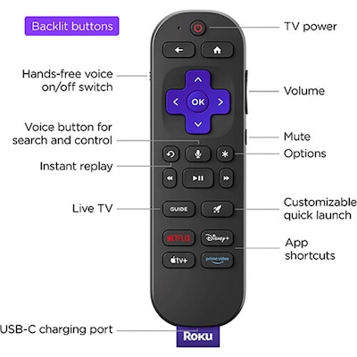 Roku Ultra 4K 4850R Streaming Media Player, Black