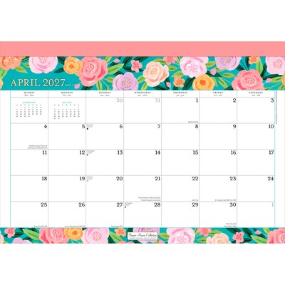 2026-2027 Plato Bonnie Marcus 14" x 10" Academic Monthly Desk Pad Calendar (9798330708093)