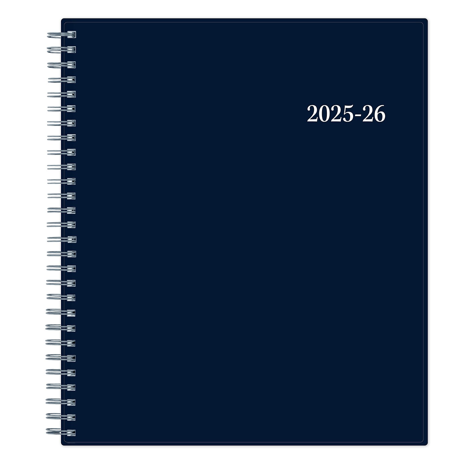2025-2026 Blue Sky Enterprise 8 x 10 Academic Year Monthly Planner, Plastic Cover, Navy (148674-A26)