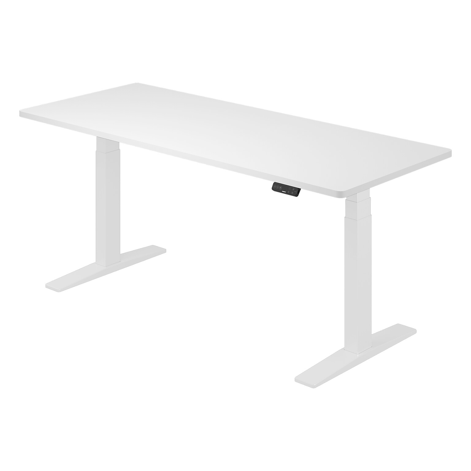 FlexiSpot E7 Commercial 72W Electric Rectangular Adjustable Standing Desk, White (E7WCOM7230-W)