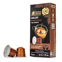Equine Coffee Organic Gallop Nespresso OriginalLine Capsules Medium Roast 100 Pack (GAL-10-ALU)