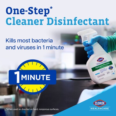 Clorox Healthcare Hydrogen Peroxide Cleaner Disinfectant, 32 oz., 9/Carton (30828)