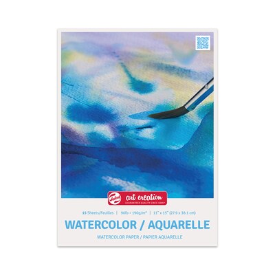Talens Art Creation 11 x 15 Watercolor Sketch Pad, 15 Sheets/Pad, 3/Bundle (TLN9317802M-3)