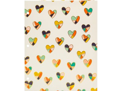 Pukka Pad Carpe Diem Floral Love 3-Hole Punched 2-Pocket Portfolio Folders, Assorted Colors, 6/Pack (9098-CD)