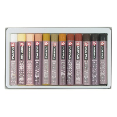 Sakura Cray-Pas Expressionist Oil Pastels, Skin Tone Assorted Colors, 12/Set, 3 Sets/Bundle (SAKXLP12SA-3)