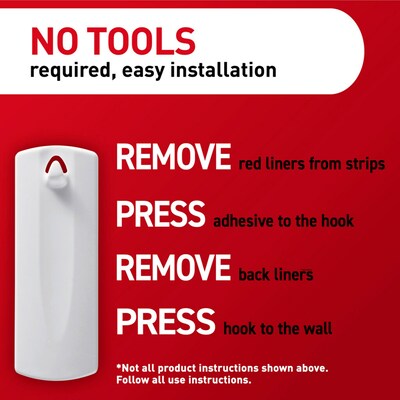 Command Sawtooth  Hanger, 5 lb., White, 3/Pack (17042-ES)