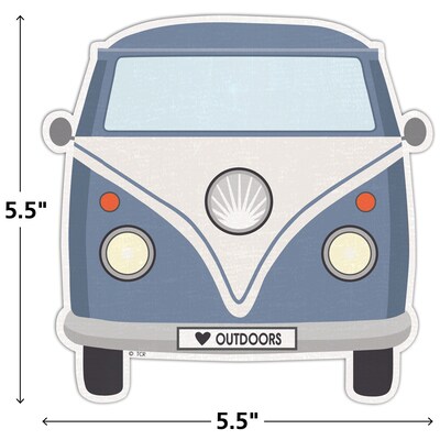 Teacher Created Resources Moving Mountains Road Trip Camper Vans Accents, 30/Pack, 3 Packs/Bundle (TCR9238-3)