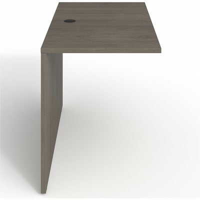 Lorell Prominence 2.0 29"H x 48"W Desk Bridge, Gray Elm (LLRPB2448GE)