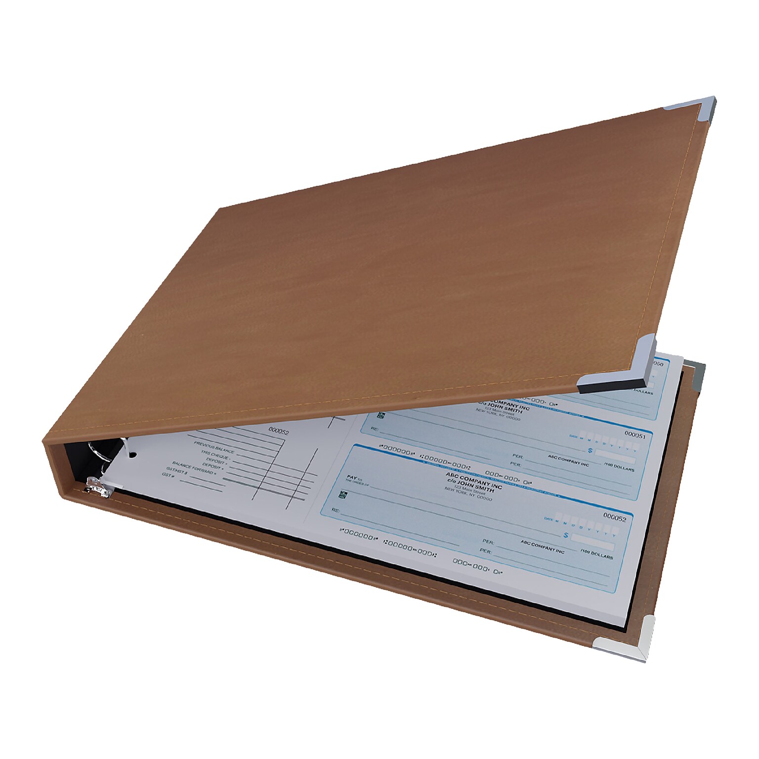 Davis Group 3-Up 1 7-Ring Special Application Binder, D-Ring, Tan (3UPAM-09)