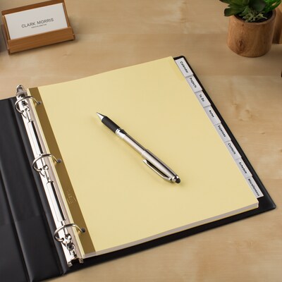 Avery Big Tab Insertable Paper Dividers, 8 Tabs, Buff  (11112)