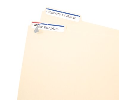 Avery Easy Peel Laser/Inkjet File Folder Labels, 2/3" x 3 7/16", Dark Blue, 252 Labels Per Pack (13921/5200)