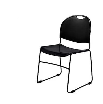 NPS Commercialine 850 Series Ultra Compact Stack Chair, Black, 12 Pack (850-CL/12)