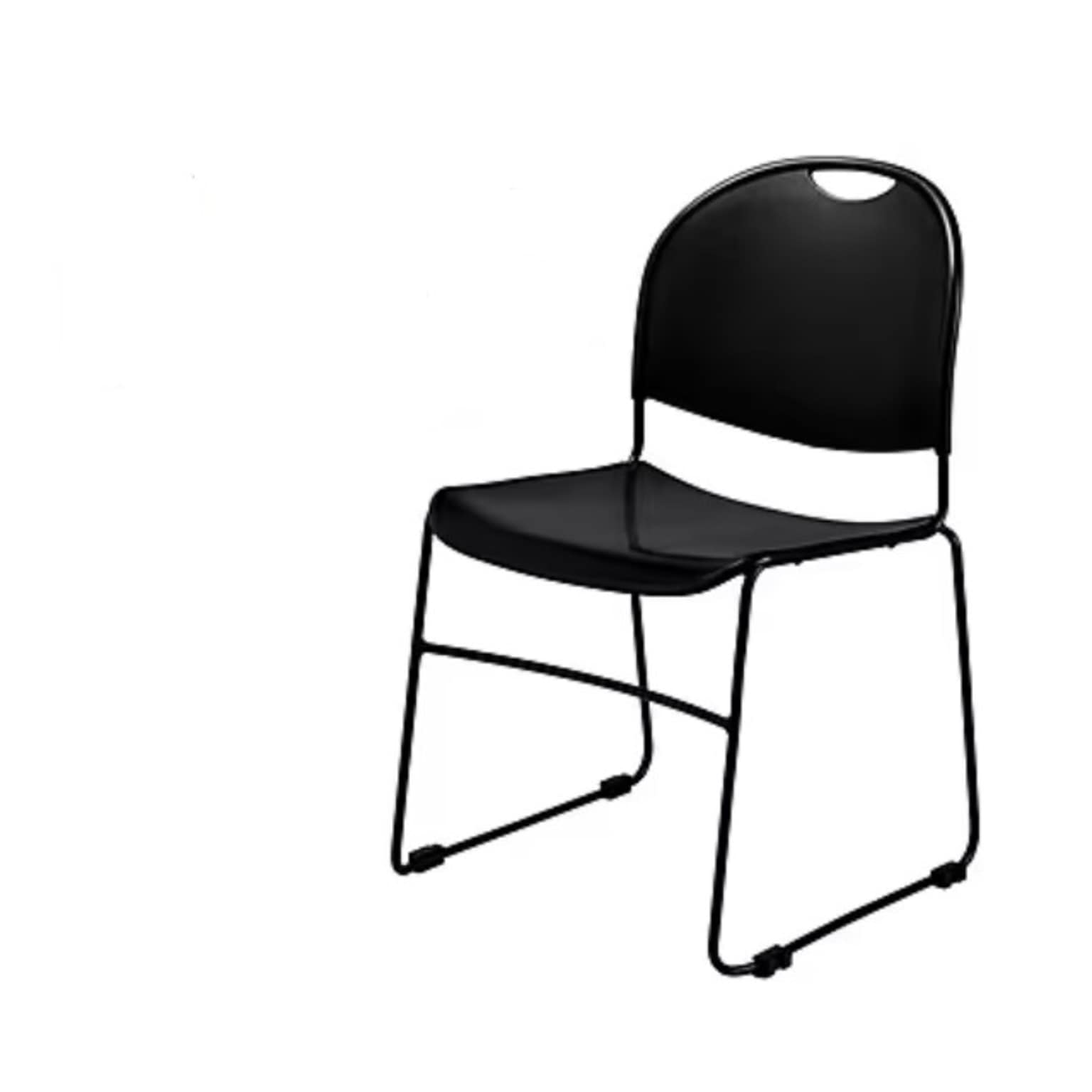 NPS Commercialine 850 Series Ultra Compact Stack Chair, Black, 12 Pack (850-CL/12)
