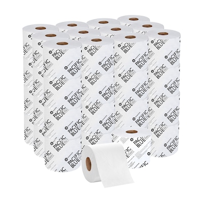 Pacific Blue Basic High Capacity Toilet Paper, 2-Ply, White, 1000 Sheets/Roll, 48 Rolls/Carton (19448/01)