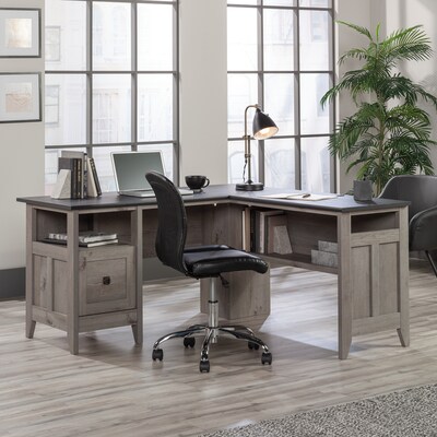 Sauder August Hill 59W L-Shaped Home Office Desk, Mystic Oak (430757)