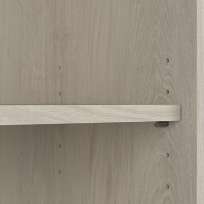 Bush Furniture Cabot 66"H 5-Shelf Bookcase with Adjustable Shelves, Linen White Oak (WC31166)