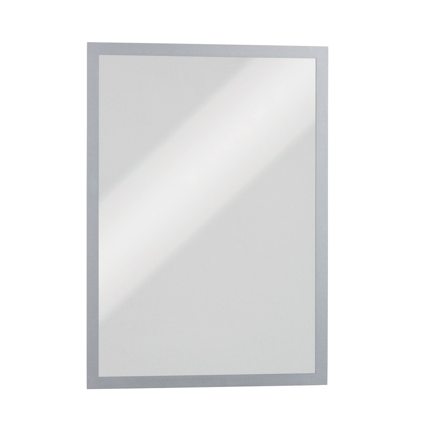 Durable Duraframe Sign Holder, 11 x 17, Wall Mounted, Gray/Silver, 2/Pack (476923)