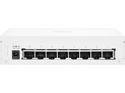 Aruba 1430 8-Port Gigabit Ethernet Unmanaged Switch, White (R8R45A#ABA)