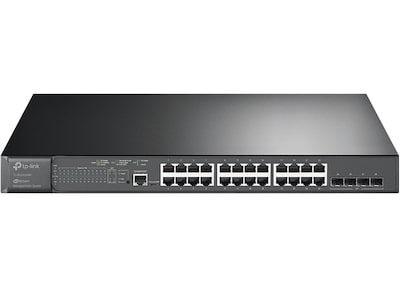 TP-LINK JetStream 24-Port Gigabit Ethernet PoE+ Managed Switch, Black (TL-SG3428MP)