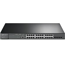 TP-LINK JetStream 24-Port Gigabit Ethernet PoE+ Managed Switch, Black (TL-SG3428MP)