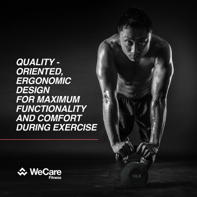 WeCare Fitness Kettlebell, 15 LB  Cast Iron (WFN100016)