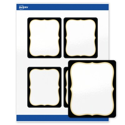 Avery Rectangle Laser/Inkjet Multipurpose Labels, 4 x 3-1/3, White, 40/Pack (19479370880)