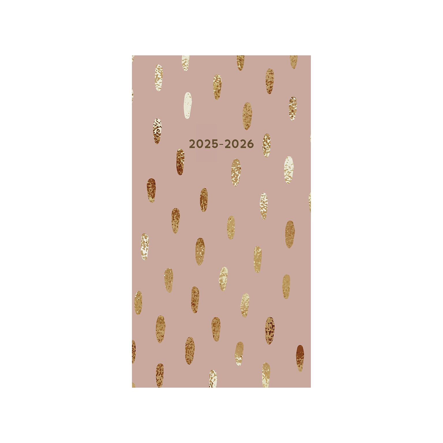2025-2026 Willow Creek Good as Gold 3.5 x 6.5 Monthly Planner, Paper Cover, Rose Gold/Gold (46999)