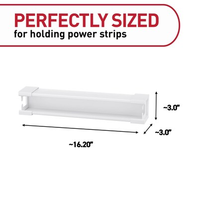 Command Power Strip Holder, White (17310-ES)