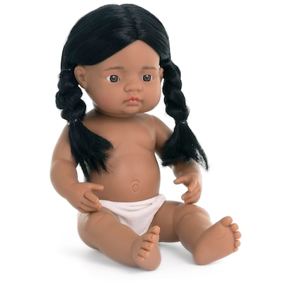 MINILAND Anatomically Correct 15 Baby Doll, Native American Girl (MLE31240)