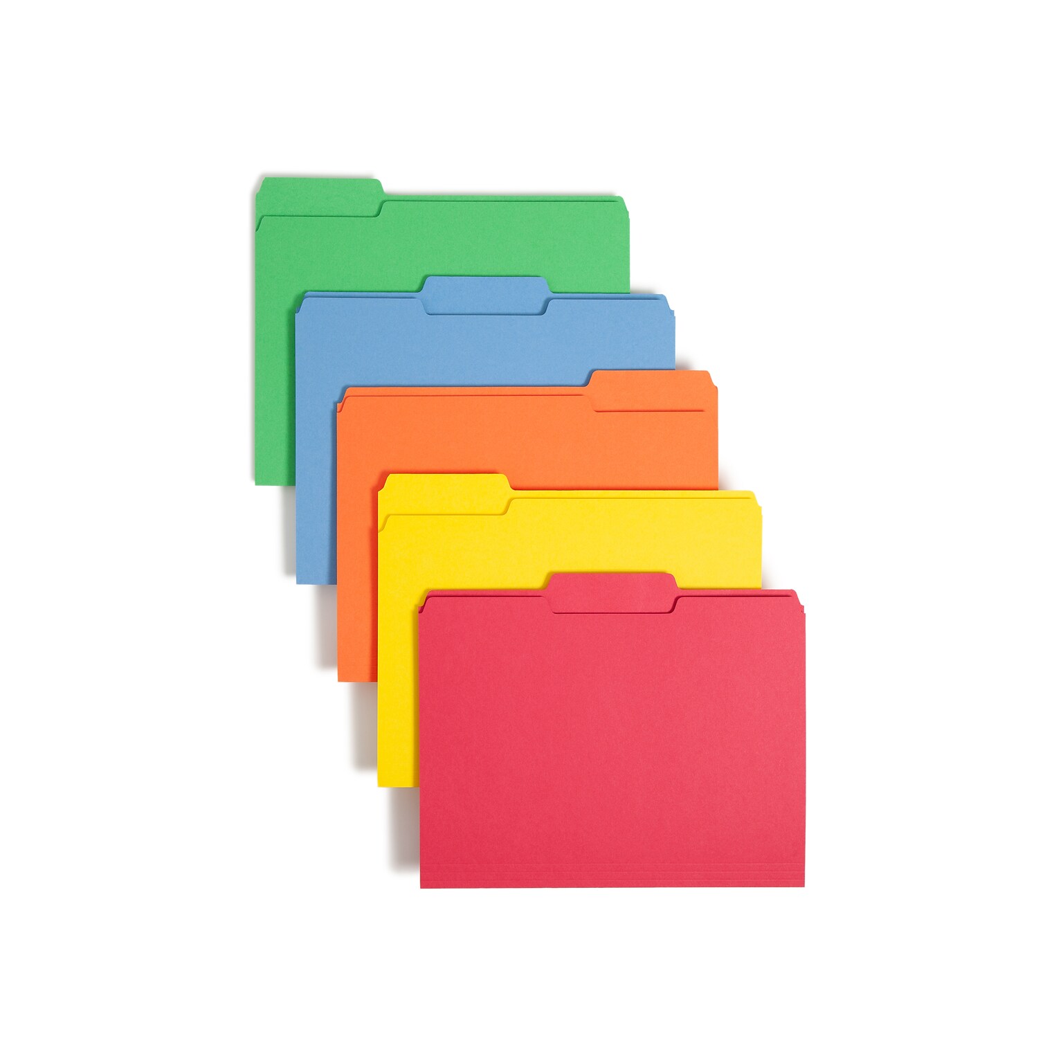 Smead File Folder, 1/3-Cut Tab, Letter Size, Assorted Colors, 100/Box, (11943)