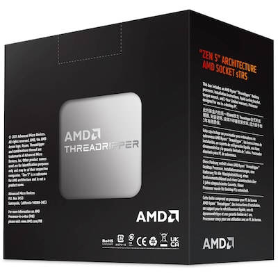 AMD Ryzen Threadripper 9000 64-Core 3.2GHz Computer Processor, Socket sTR5 (100-100001593WOF)