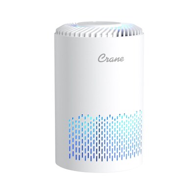 Crane True HEPA Tabletop Air Purifier, 150 sq. ft., White (EE-5061)