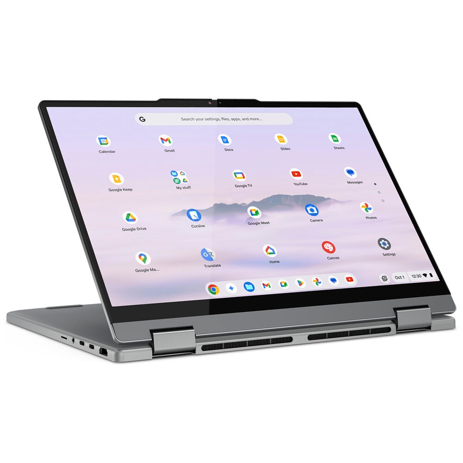 Lenovo 14IRU10 14 LCD 2-in-1 Touchscreen Chromebook, Intel Core 5 120U, 8GB RAM, 256GB SSD, Backlit Keyboard, ChromeOS