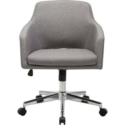 Lorell Resimercial Low-back Modern Fabric Swivel Task Chair, Gray (LLR68570)