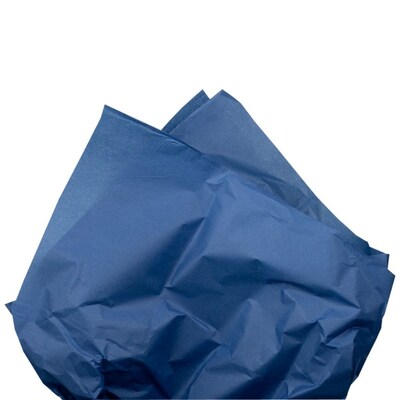 JAM Paper 20" x 26" Tissue Paper, Navy Blue, 20 Sheets/Pack (1152353A)
