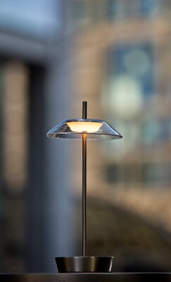 Adesso ADS360 Ako 12H LED Table Lamp, Steel/Clear Acrylic (AD9206-22)