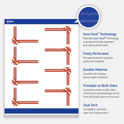 Avery  3" Blank Price & Merchandise Tags, White, 80/Carton (S00-FFQ-PRMWT10)