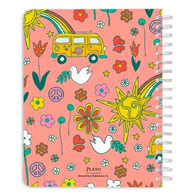 2026-2027 BrownTrout Good Vibes Wire-O 6.5 x 7.75 Academic Year Weekly Student Planner, Paperboard Cover (9798330708185)